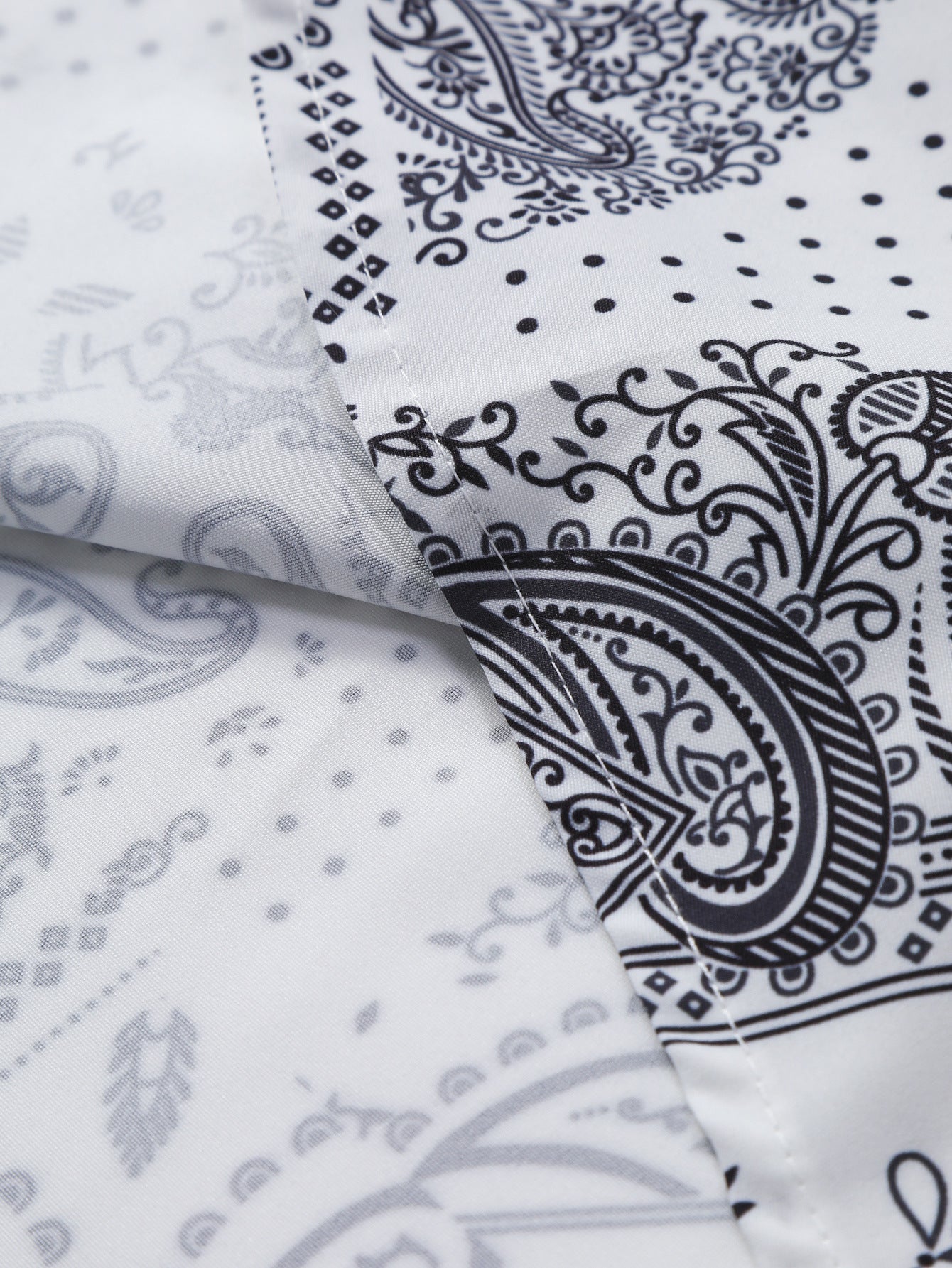 Paisley Button Up Shirt & Swim Shorts