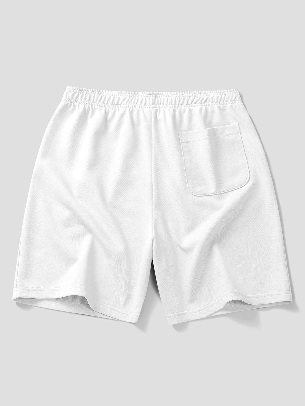 Relax Fit 2 In 1 Notched Collar T-Shirt & Cotton Drawstring 7" Shorts