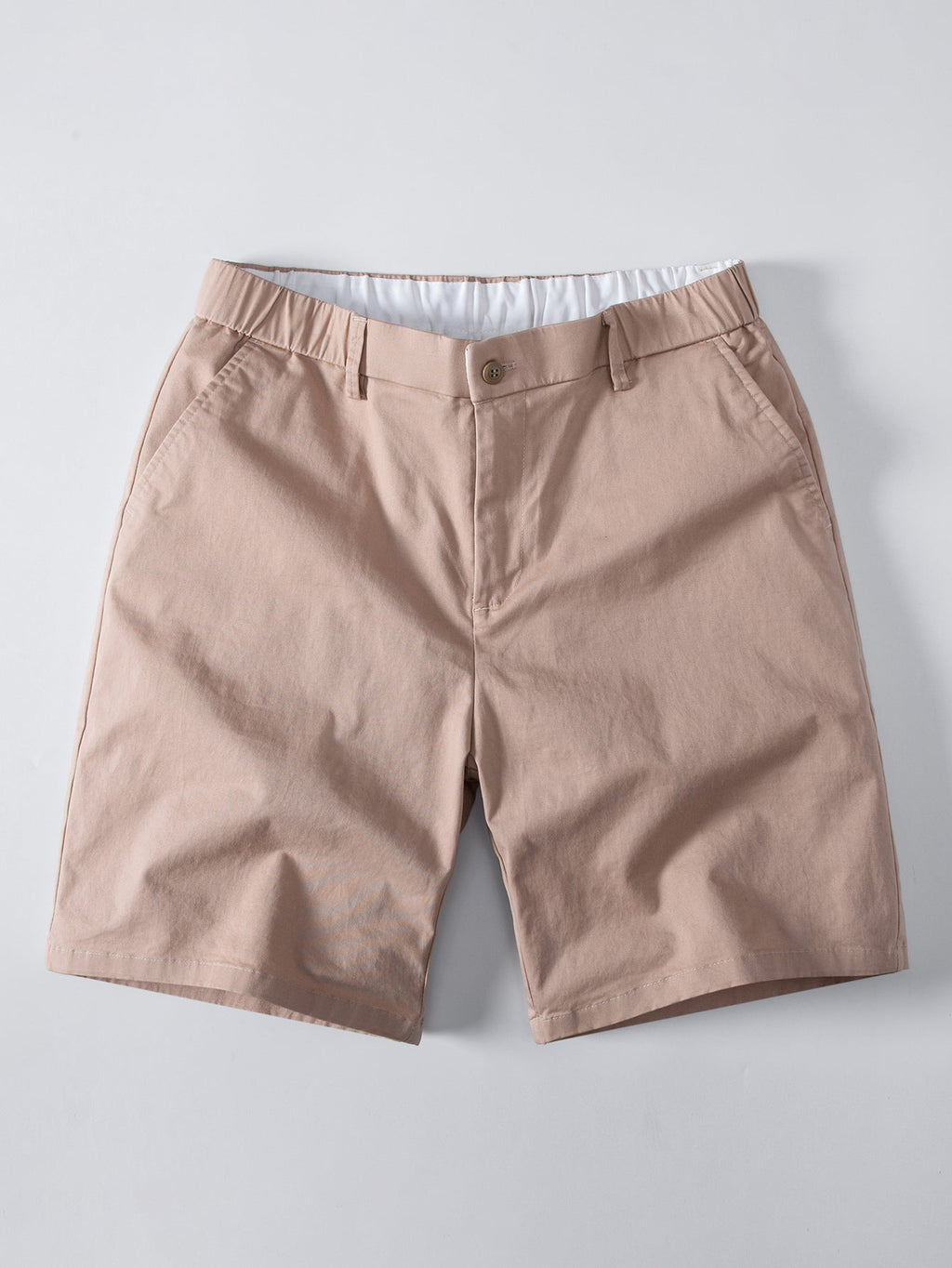 Stripe Waffle T-Shirt & Elastic Waist Chino Shorts