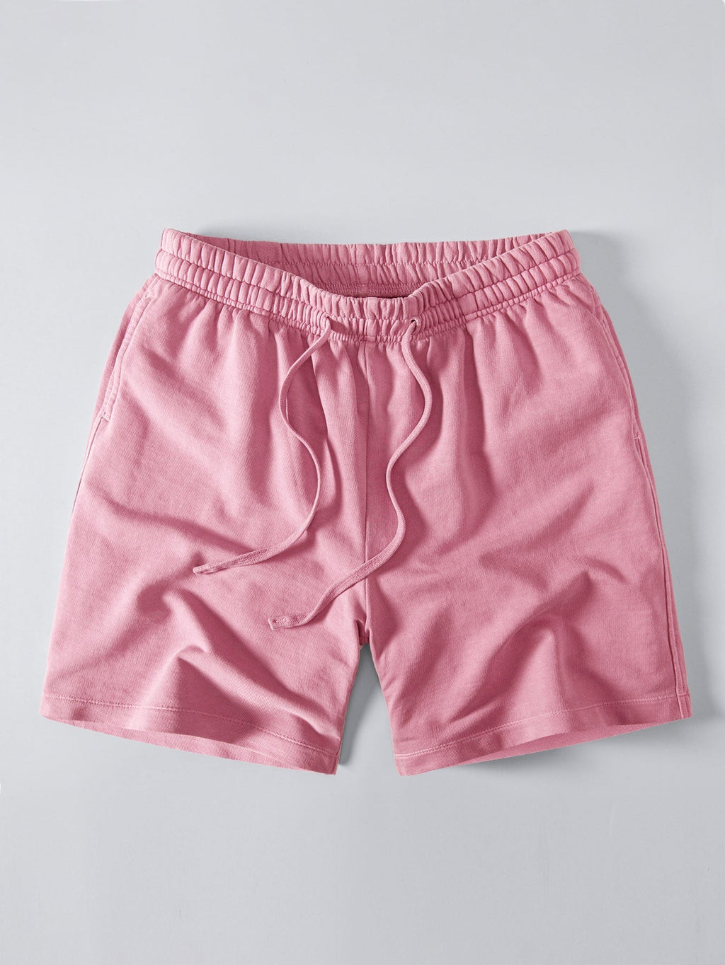 Relax Fit Heavyweight Washed Drop Shoulder T-Shirt & Washed Distressed Drawstring Shorts