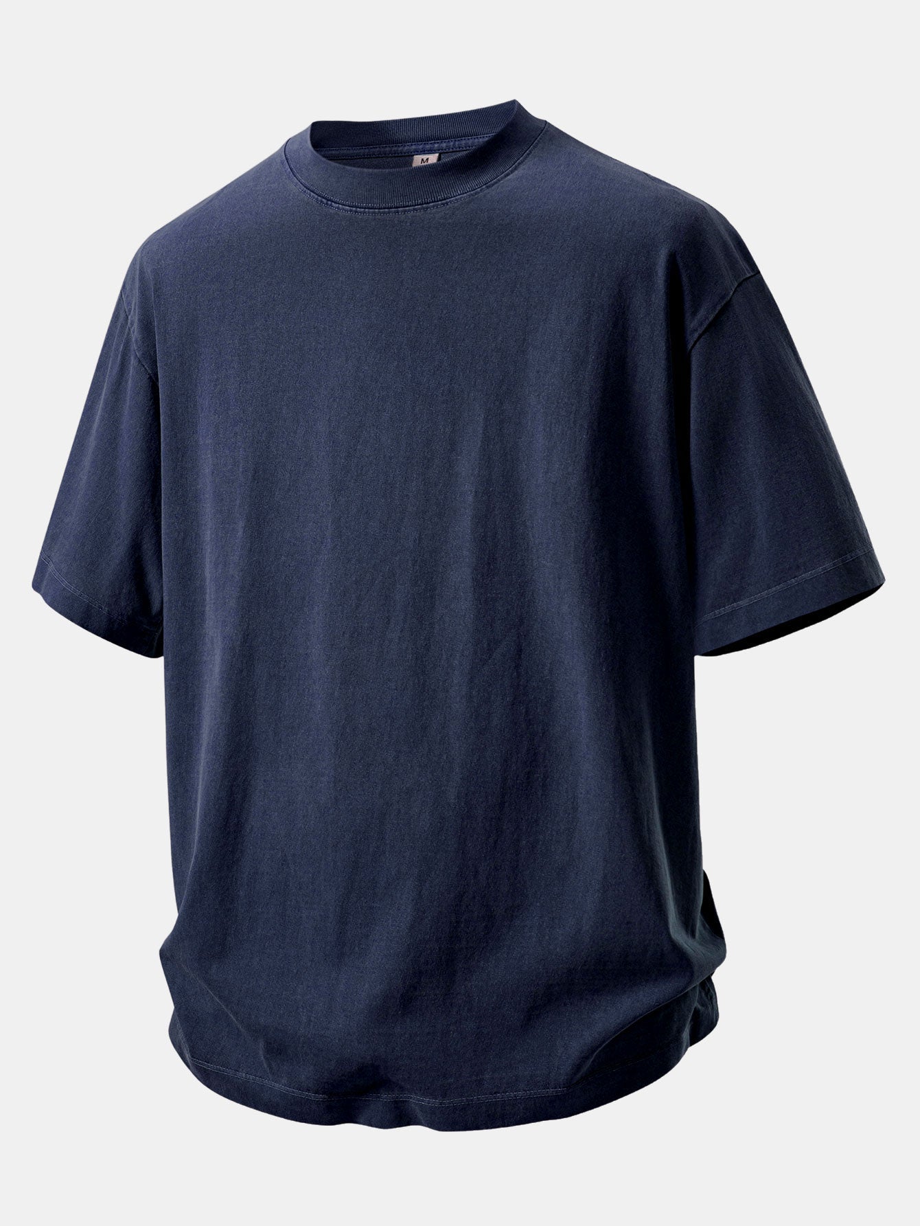Relax Fit Heavyweight Washed Drop Shoulder T-Shirt & Washed Distressed Drawstring Shorts