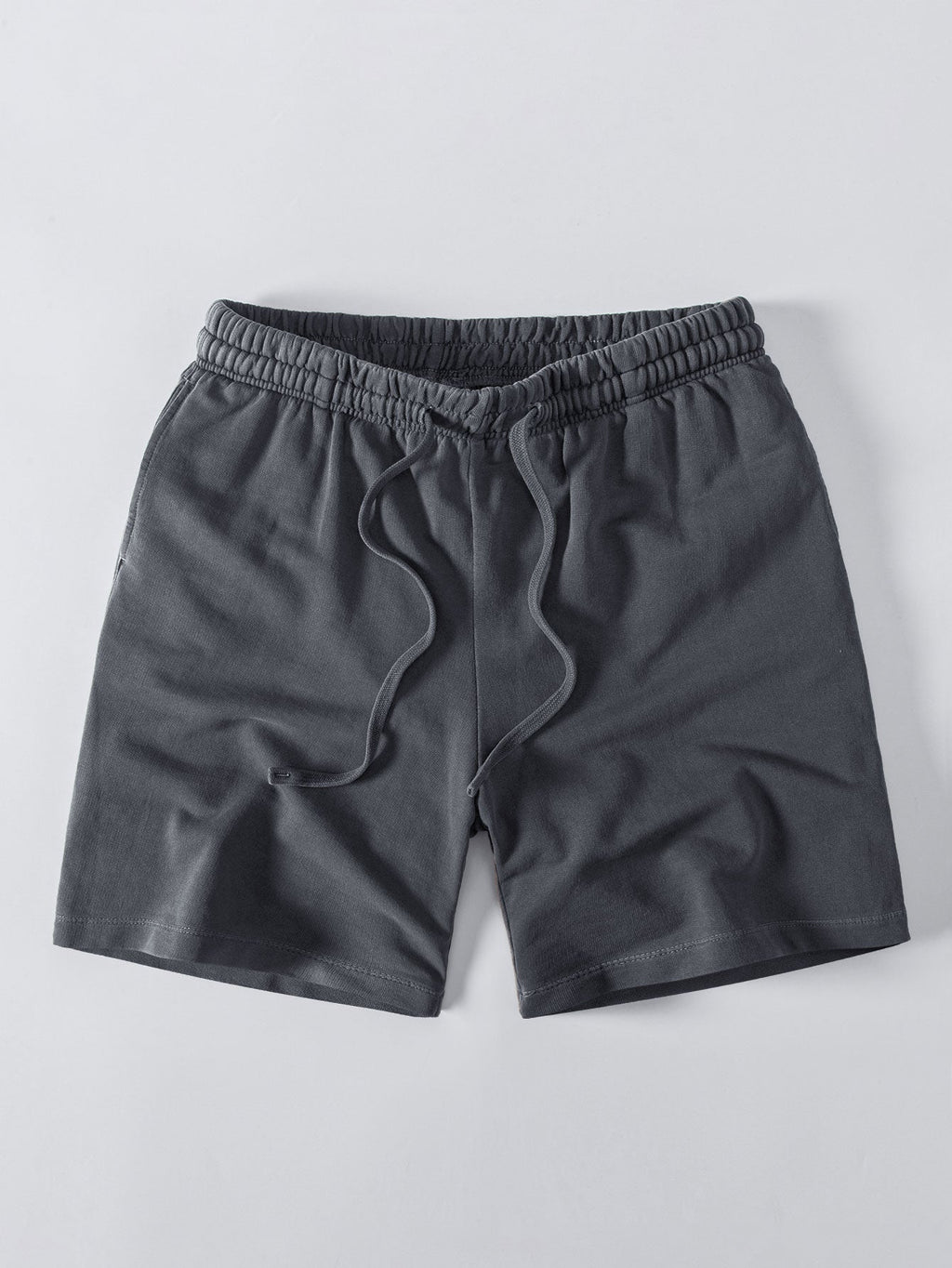 Relax Fit Heavyweight Washed Drop Shoulder T-Shirt & Washed Distressed Drawstring Shorts