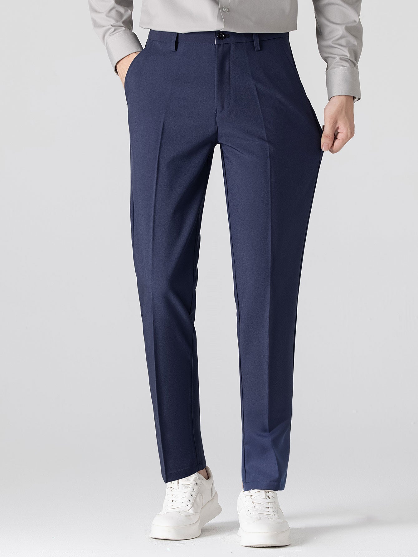 Contrast Trim Waffle Ringer T-Shirt & Slim Fit Tapered Trousers
