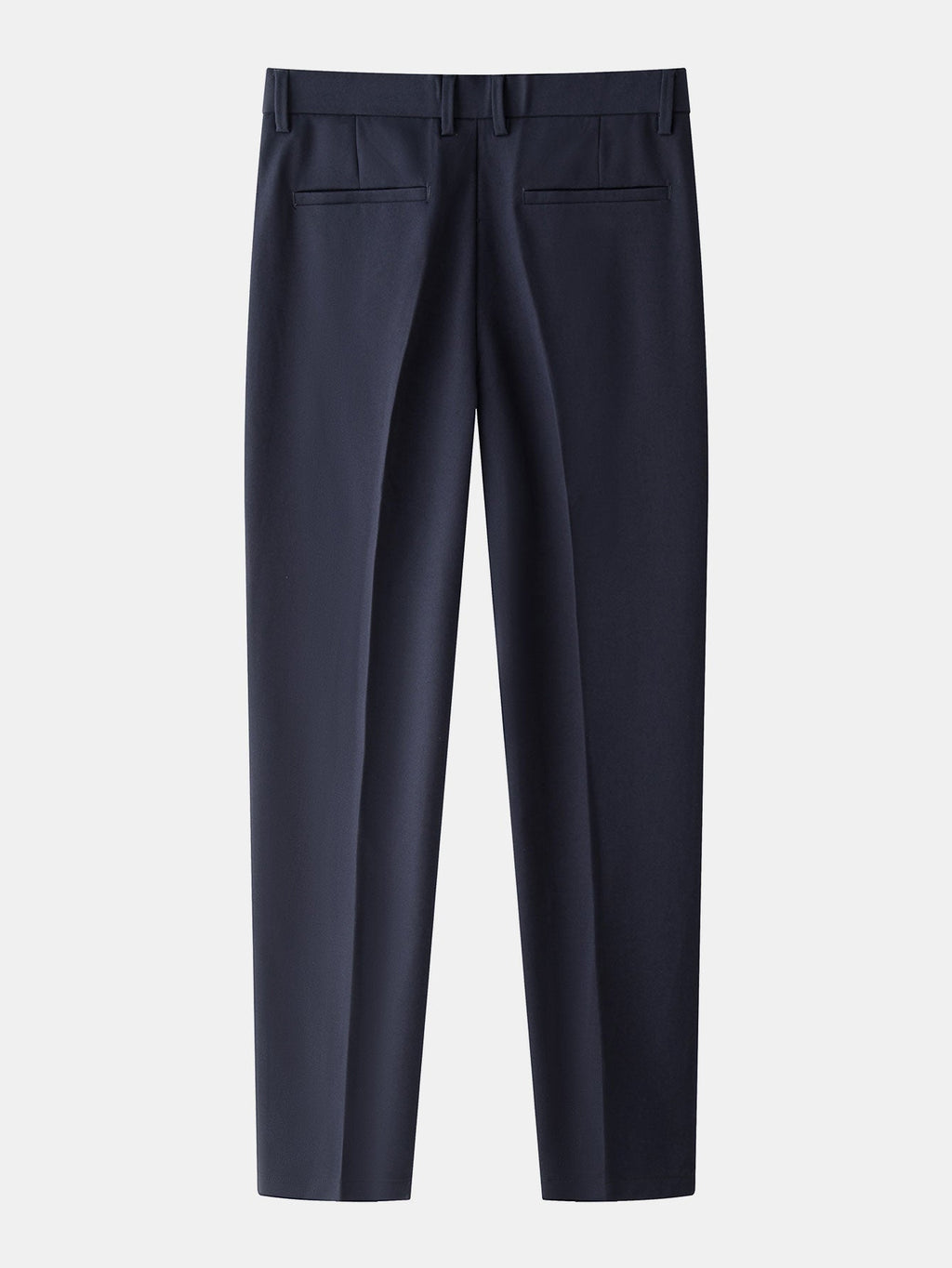 Contrast Trim Waffle Zipper Knit Polo & Slim Fit Tapered Trousers