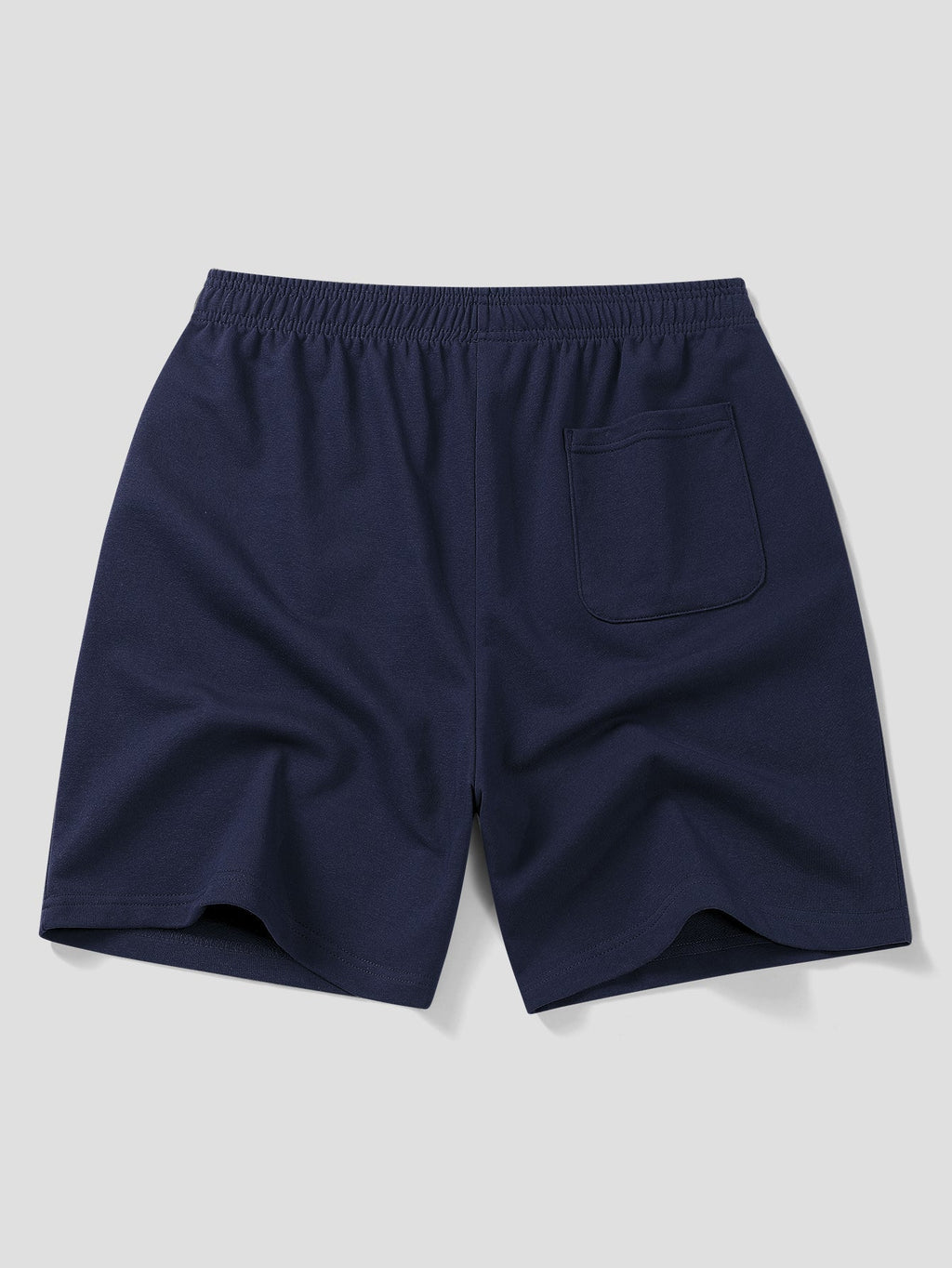 Relax Fit 2 In 1 Notched Collar T-Shirt & Cotton Drawstring 7" Shorts