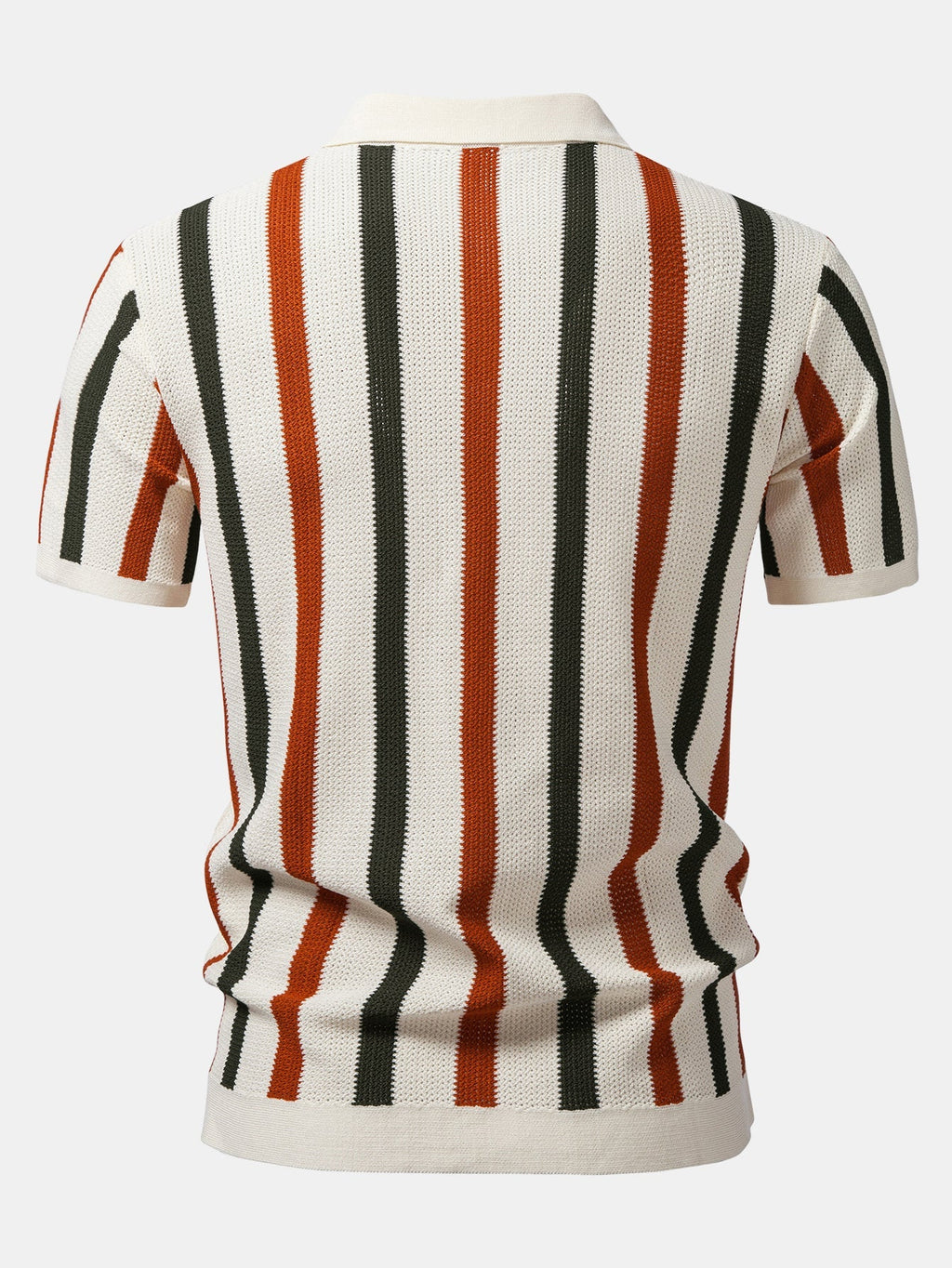 Stripe V Neck Knit Polo & Knit Short