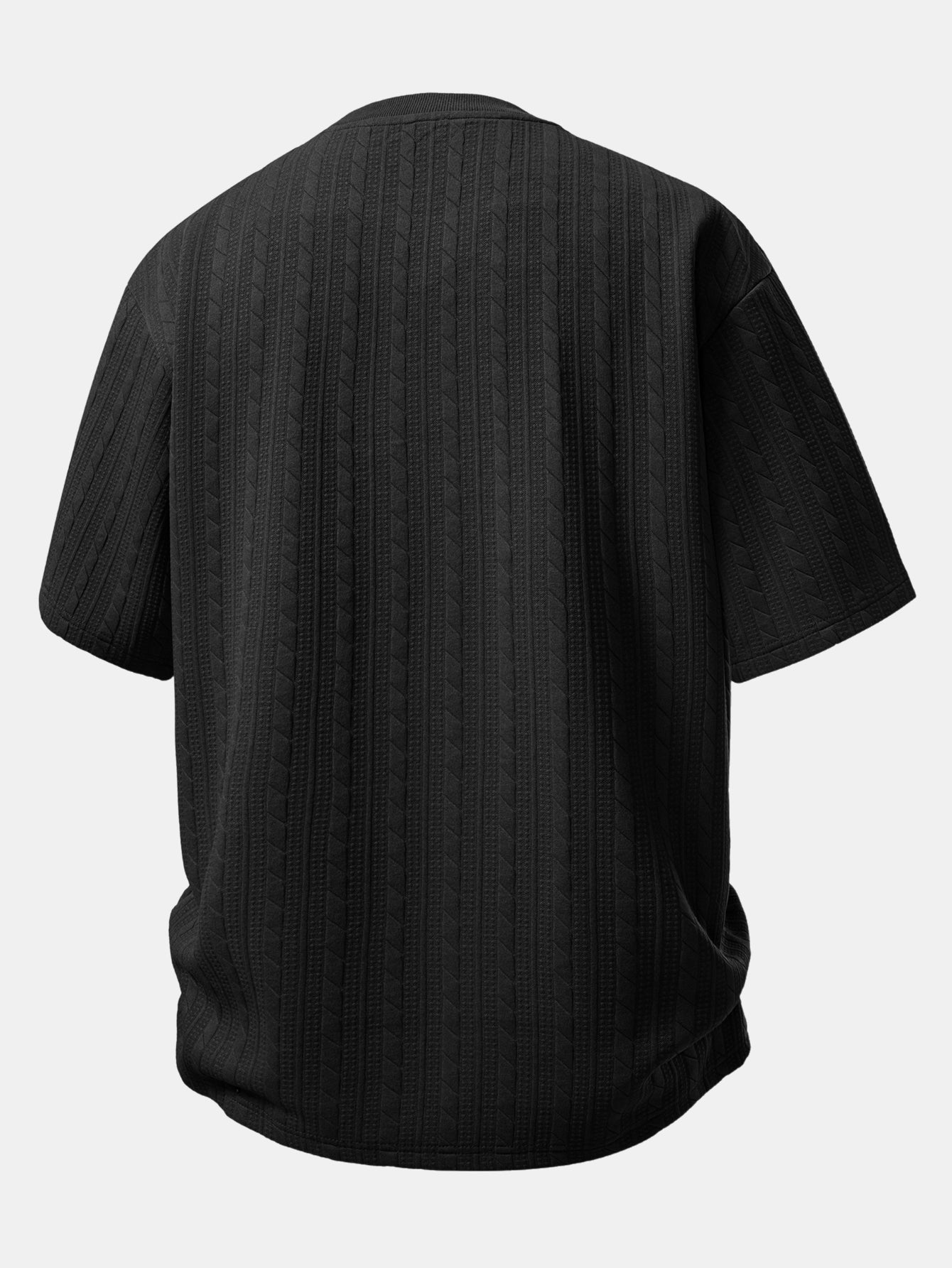 Relax Fit Twisted Jacquard T-Shirt & 7″ Shorts Set