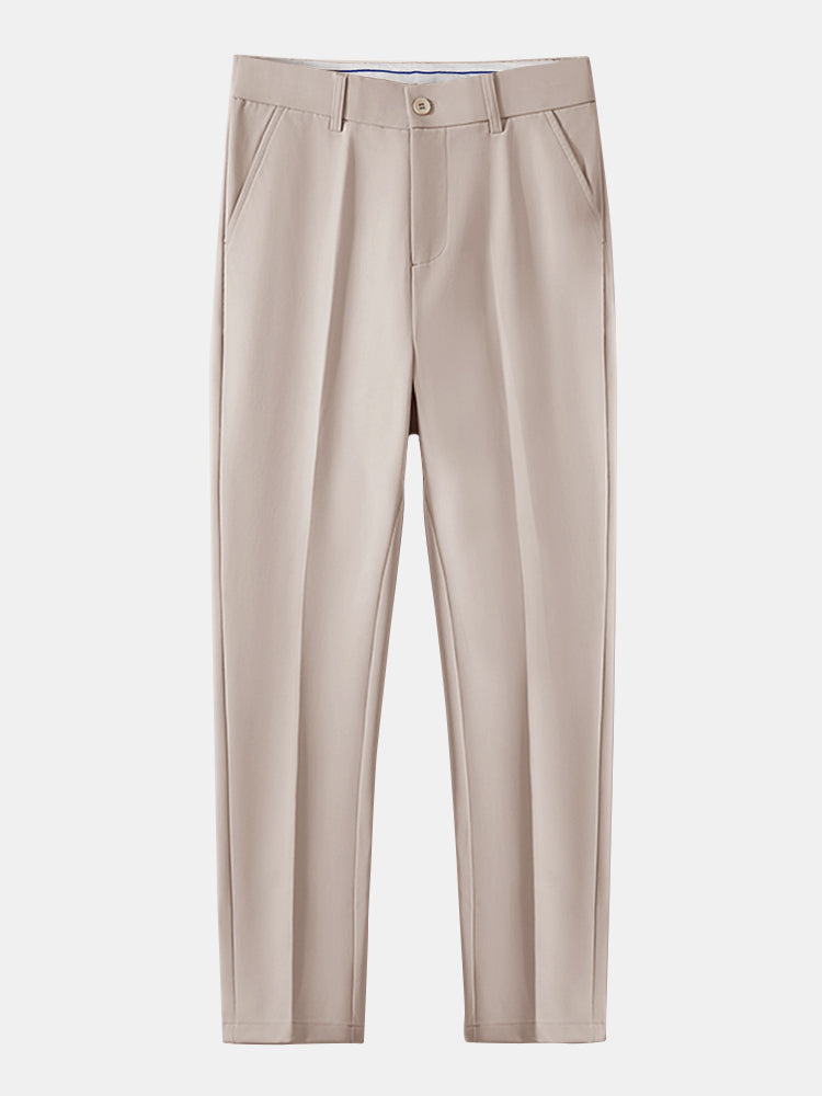 Retro Rhombus Geometric Knit Shirt & Slim Fit Tapered Trousers