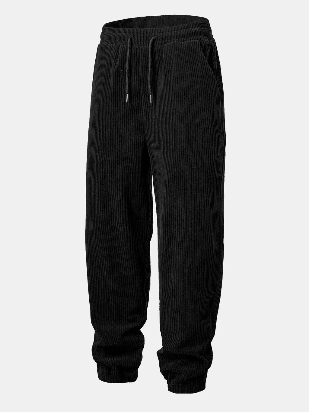 Relax Fit Quarter Zip Ethnic Geometric Patchwork Teddy Sweatshirt & Corduroy Jogger Pants