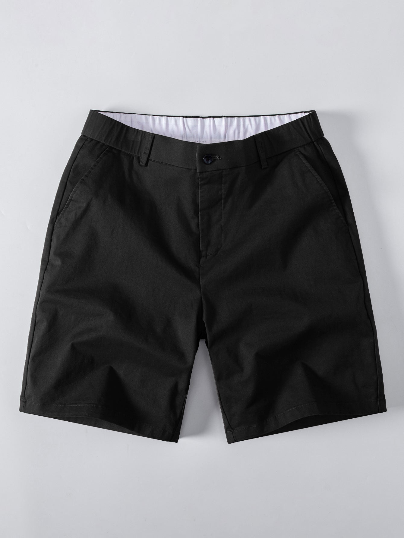 Stripe Waffle T-Shirt & Elastic Waist Chino Shorts