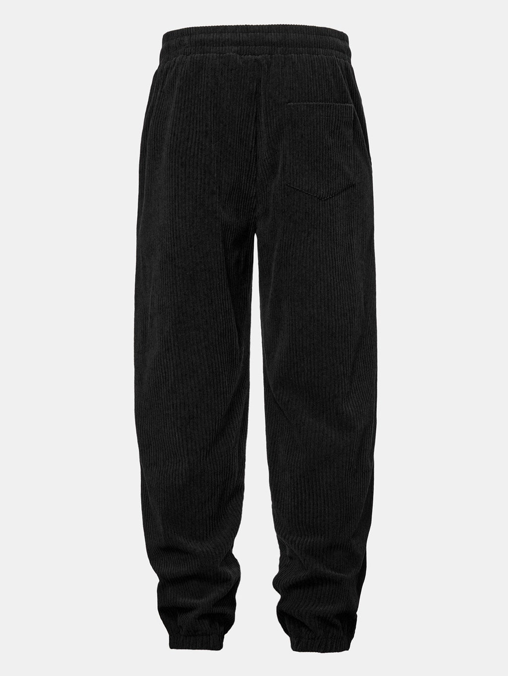 Contrast Corduroy Polo Sweatshirt & Corduroy Jogger Pants