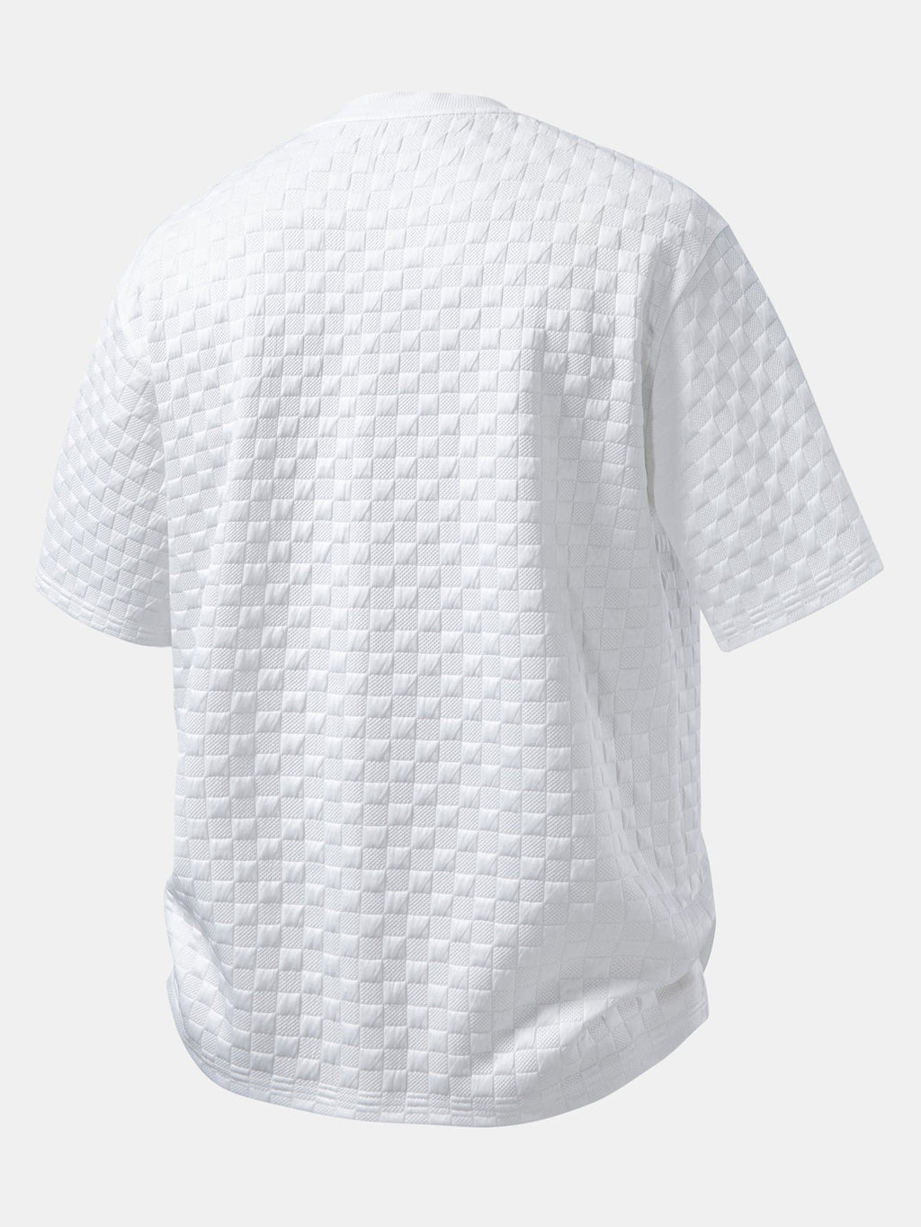 Relax Fit Checkerboard T-Shirt & Checkerboard Jacquard Shorts