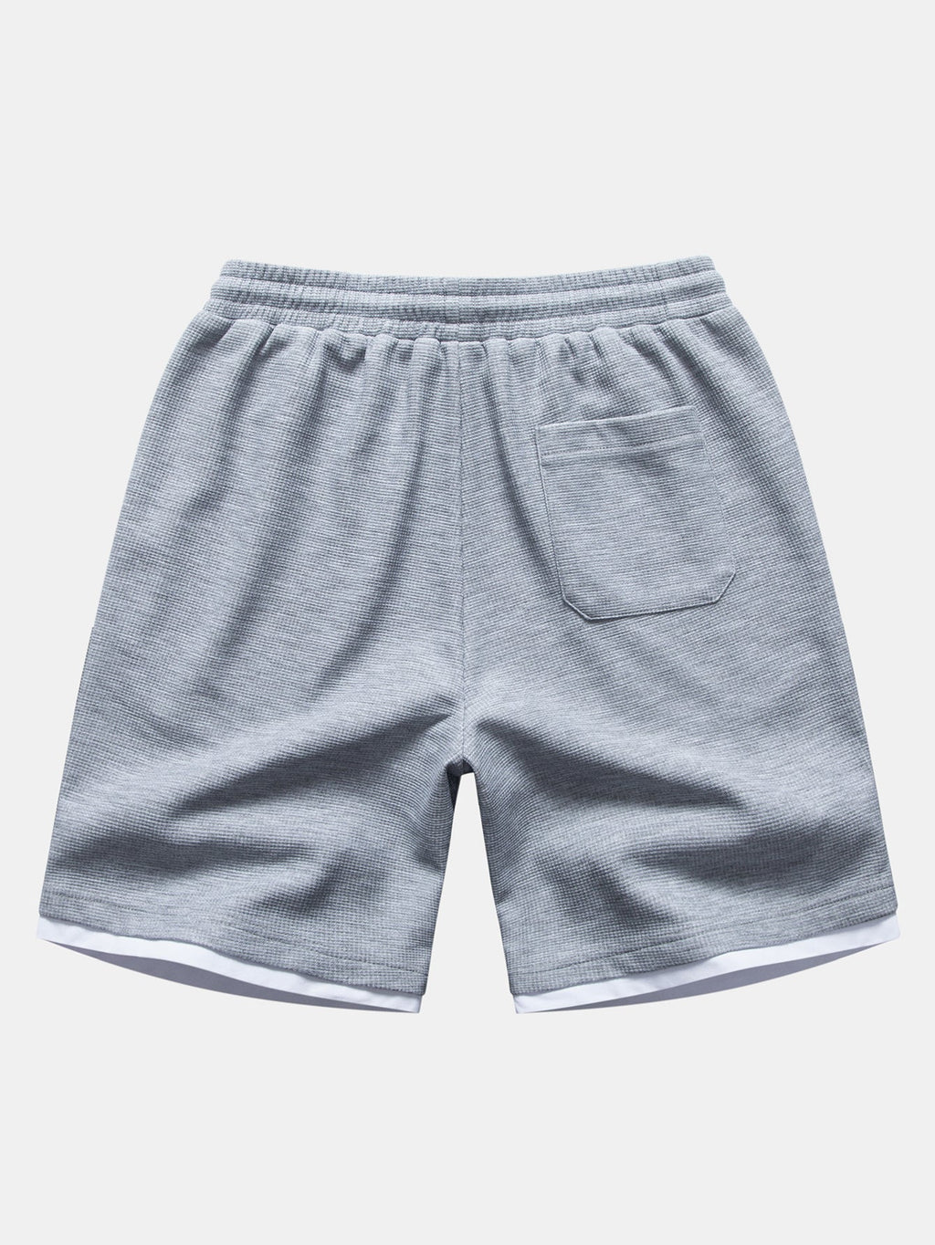 Relax Fit 2 In 1 Waffle Crew Collar T-Shirt & Waffle 7″‌ Shorts