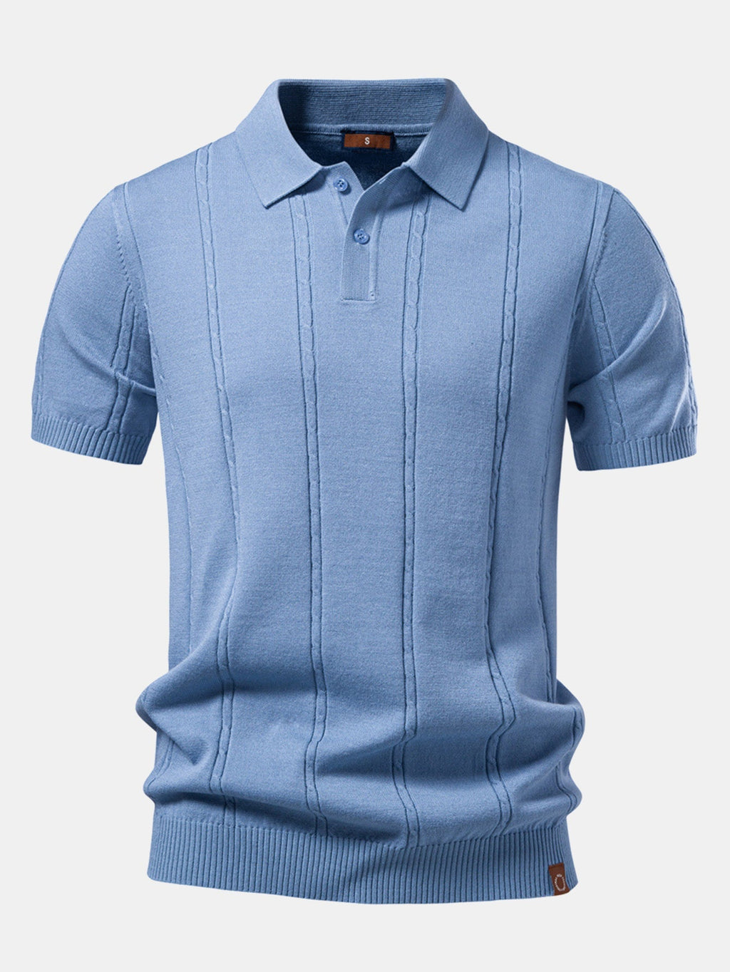 Twist Knit Polo & Slim Fit Tapered Trousers