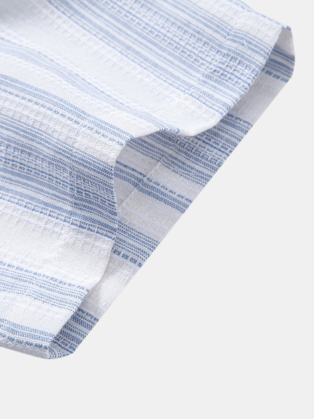 Stripe Linen Look Button Up Shirt & Straight Leg Linen Pants