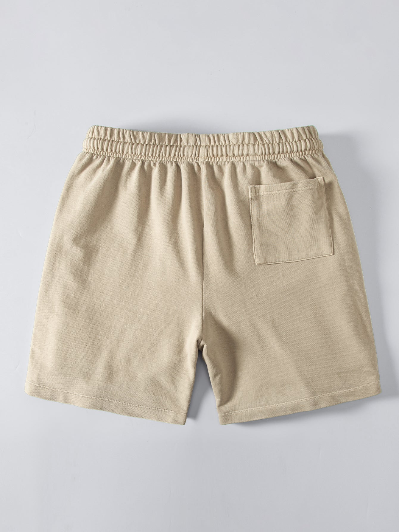 Relax Fit Heavyweight Washed Drop Shoulder T-Shirt & Washed Distressed Drawstring Shorts
