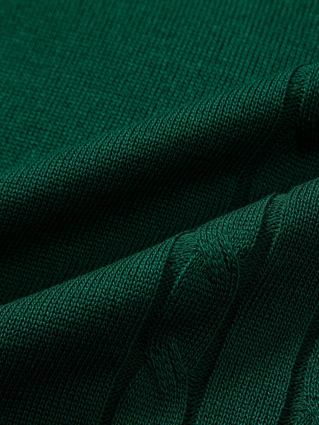 Contrast Trim Twisted Jacquard Knit Polo & Slim Fit Tapered Trousers