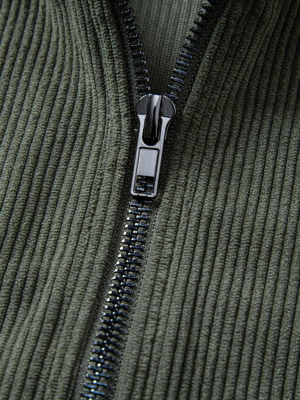 Quarter Zip Corduroy Raglan Sleeve Sweatshirt & Straight Leg Corduroy Pants