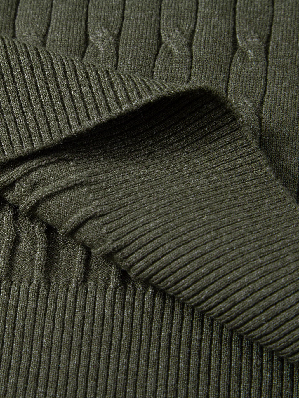 Twisted Jacquard Knit Polo & Elastic Waist Straight Leg Trousers
