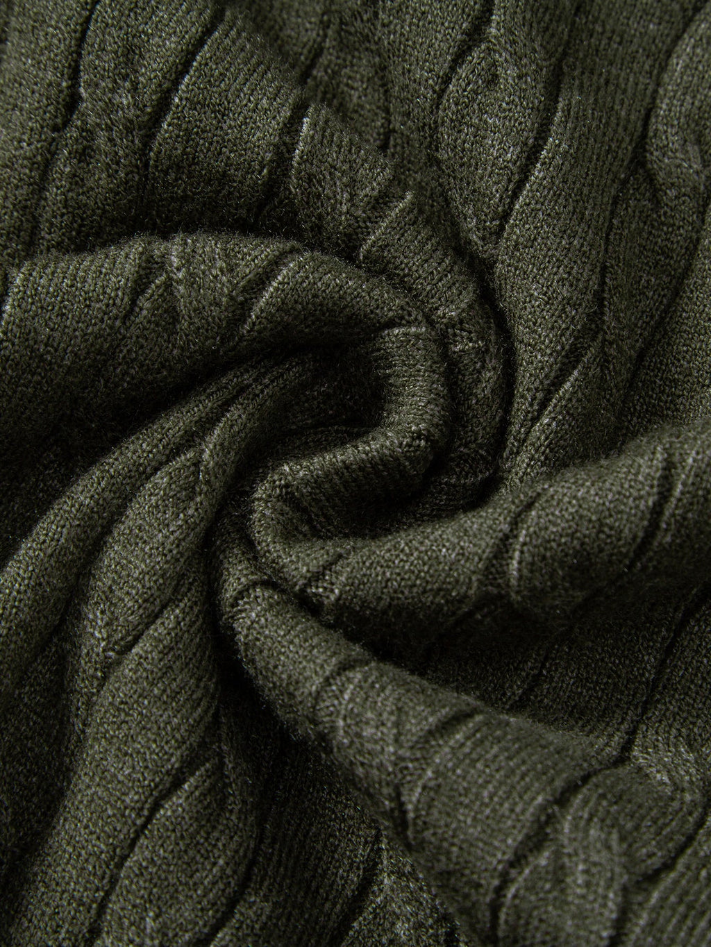 Twisted Jacquard Knit Polo & Elastic Waist Straight Leg Trousers