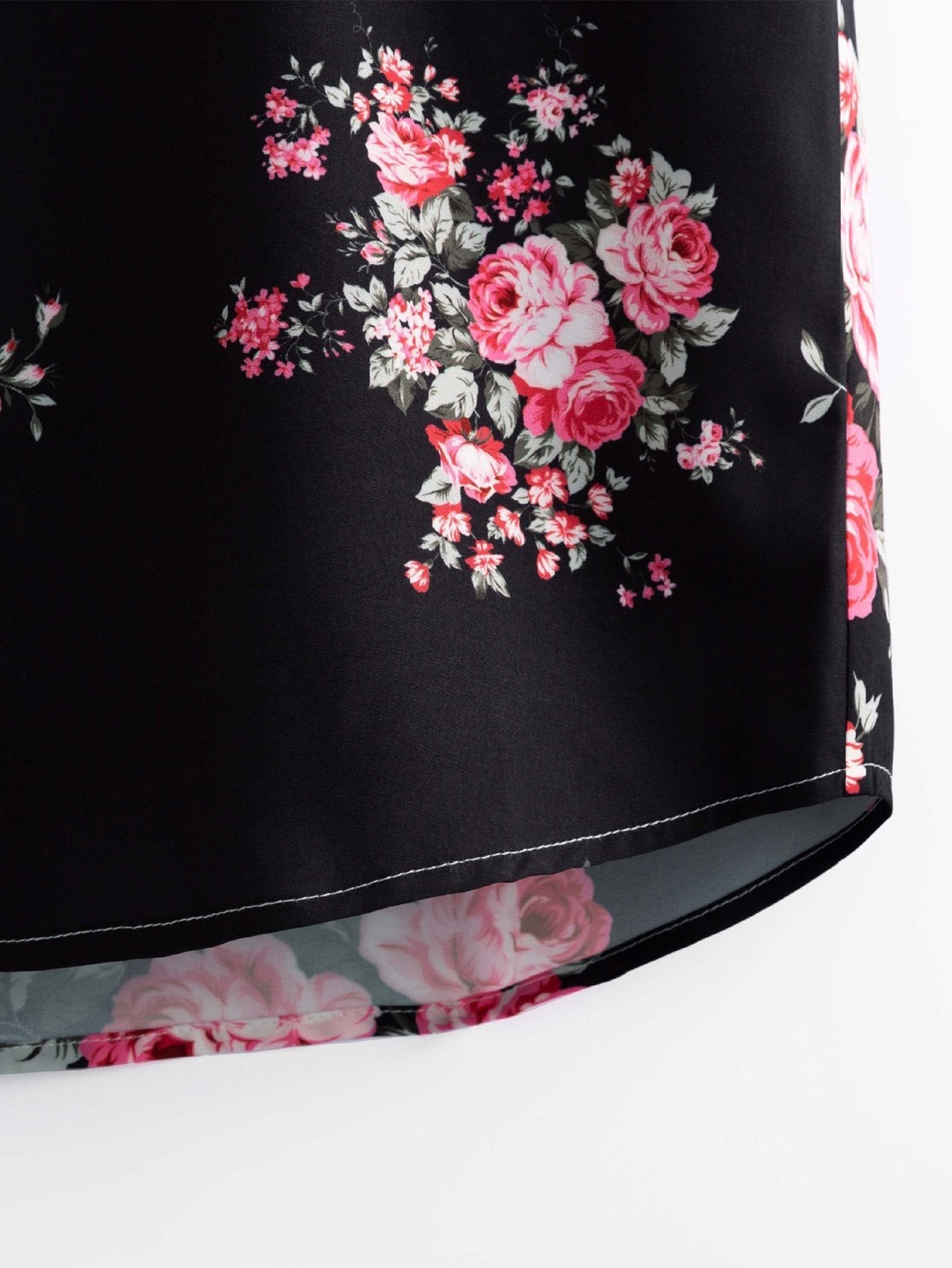 Too Tone Rose Print Button Up Shirt & Swim Shorts