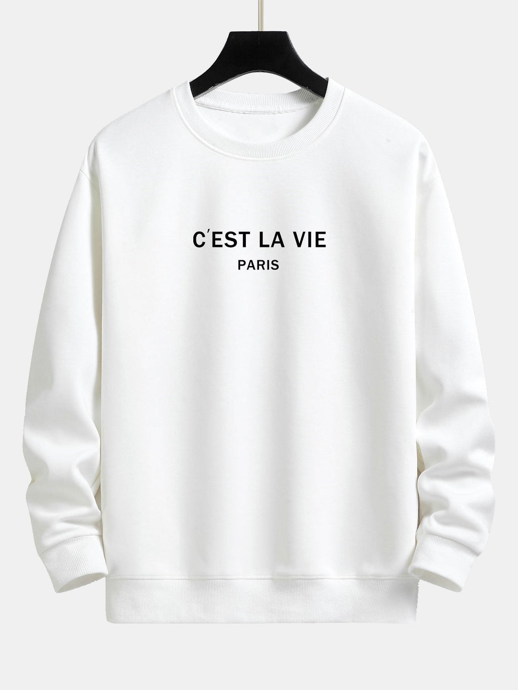 Paris Print Relax Fit Sweatshirt & Drawstring Corduroy Cargo Risque