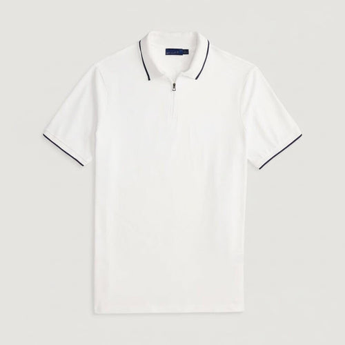 Classic Fit Stretch Mesh Polo Shirt