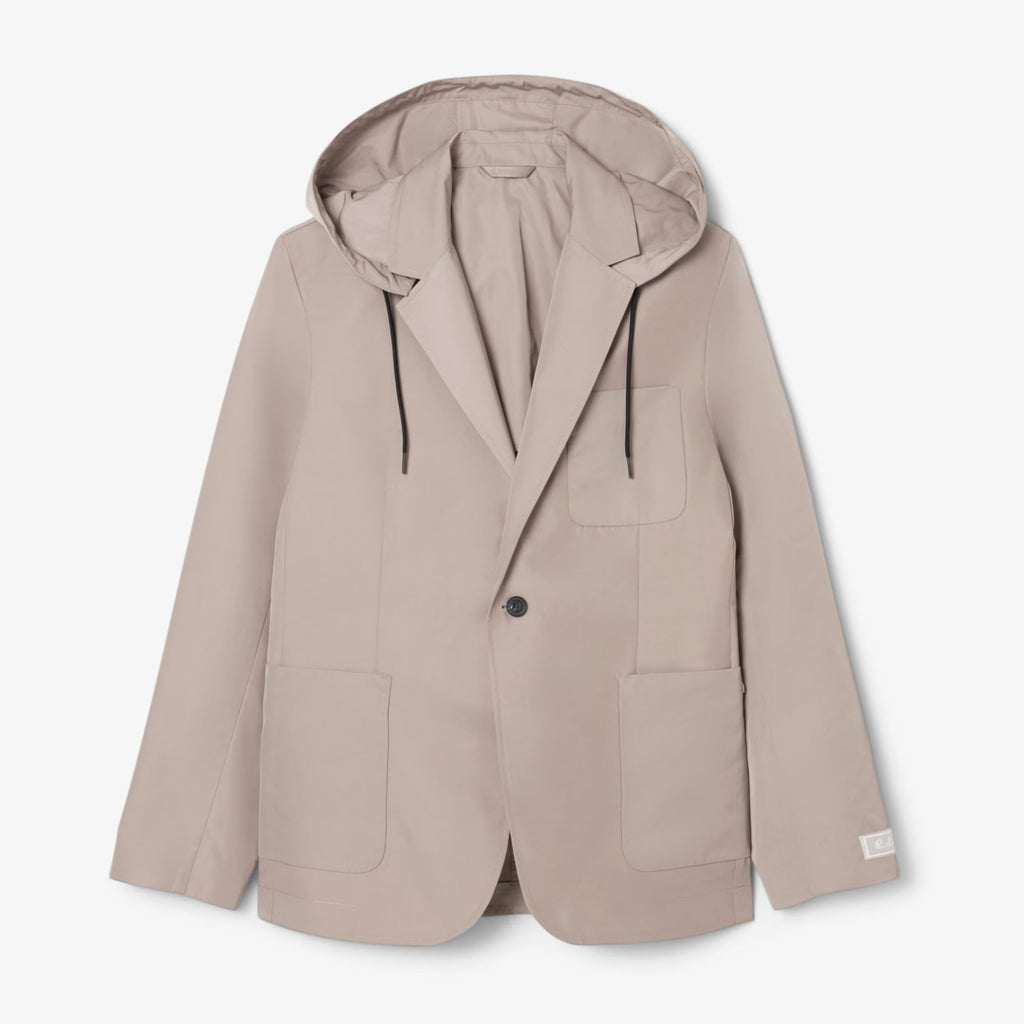 Twill Blazer with Hood